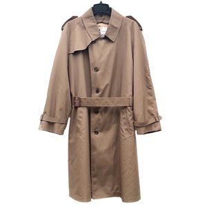 Misty Harbor True Vintage 100% Wool Brown Retro Heavy Long Trench Coat EUC 44